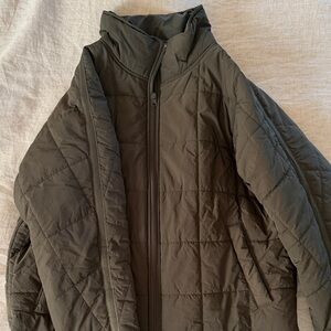 Women’s Quilted Jacket - dark olive green